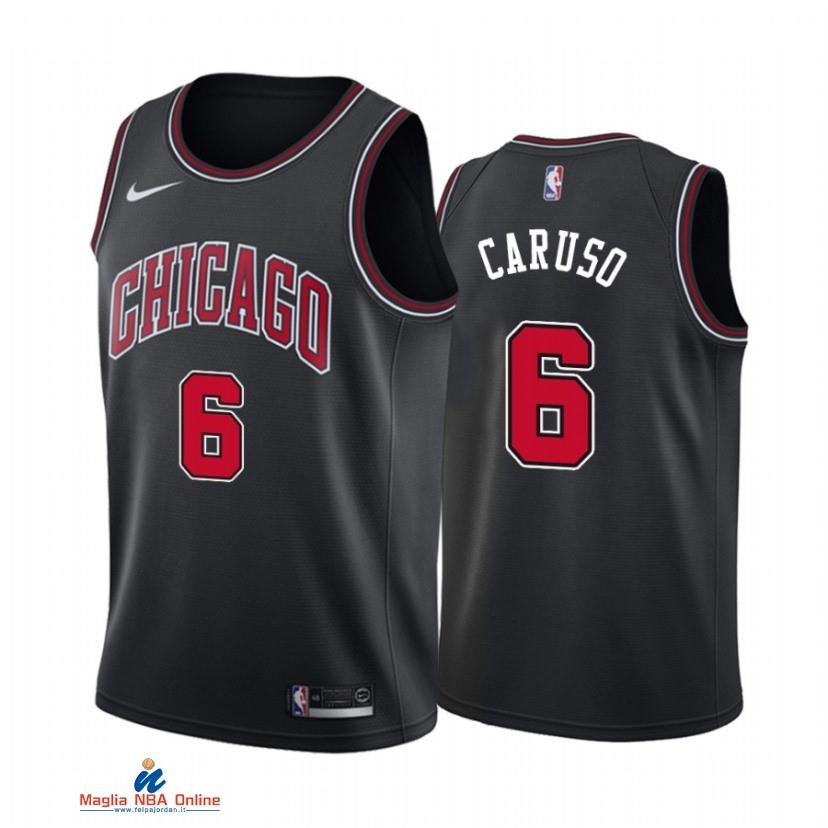 Maglia NBA Nike Chicago Bulls NO.6 Alex Caruso Nike Nero Statement 2021-22