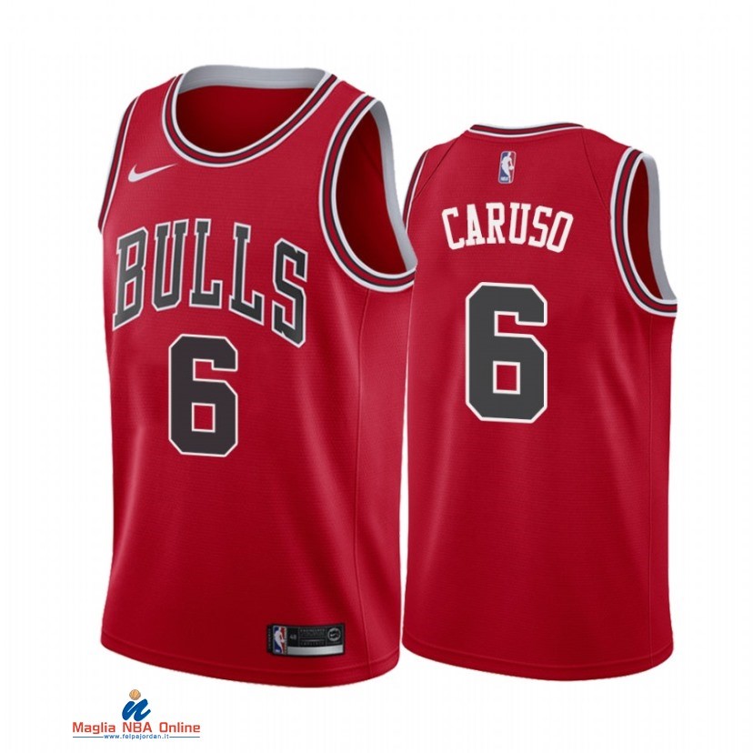 Maglia NBA Nike Chicago Bulls NO.6 Alex Caruso Nike Rosso Icon 2021