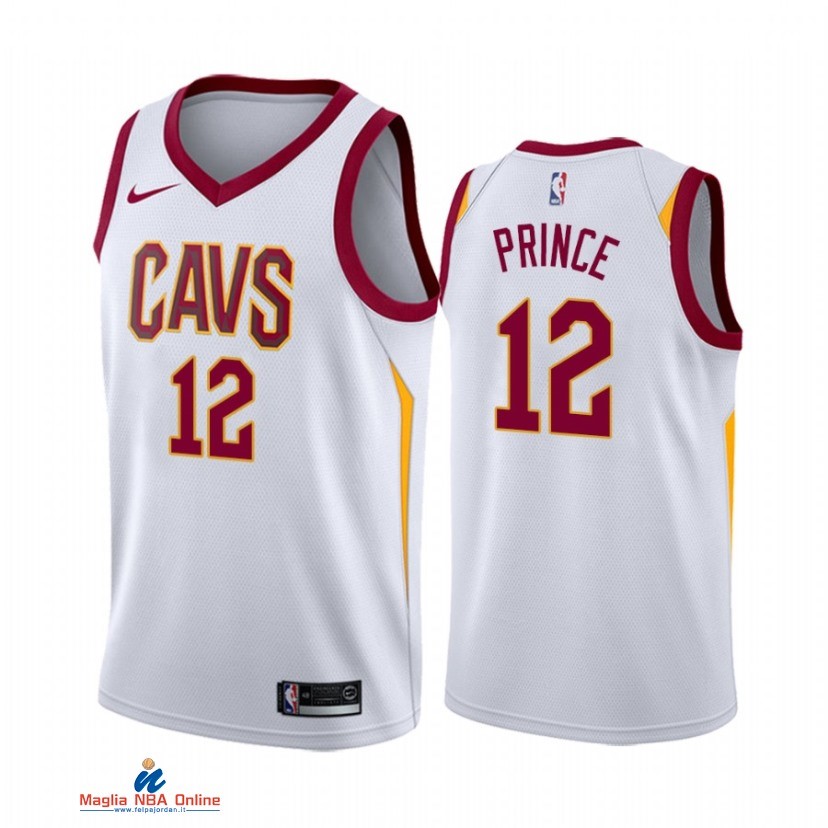 Maglia NBA Nike Cleveland Cavaliers NO.12 Taurean Prince Nike Bianco Association 2021