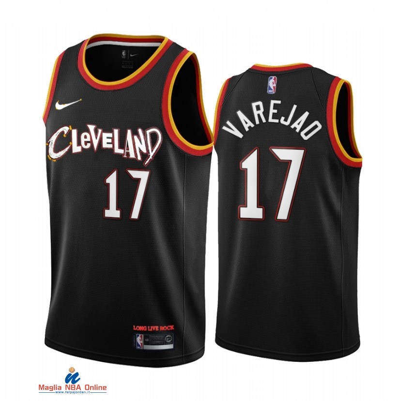 Maglia NBA Nike Cleveland Cavaliers NO.17 Anderson Varejao Nike Nero Città 2021