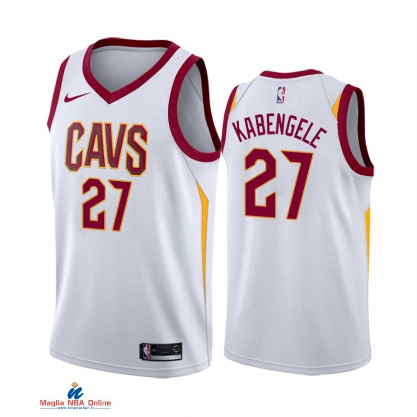 Maglia NBA Nike Cleveland Cavaliers NO.27 Mfiondu Kabengele Nike Bianco Association 2021