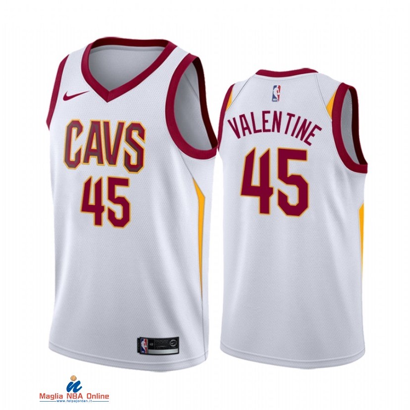 Maglia NBA Nike Cleveland Cavaliers NO.45 Denzel Valentine Nike Bianco Association 2021