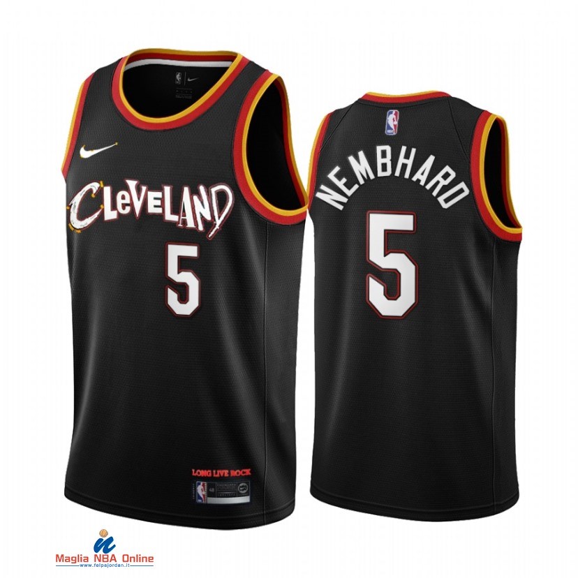 Maglia NBA Nike Cleveland Cavaliers NO.5 RJ Nembhard Nike Nero Città 2021