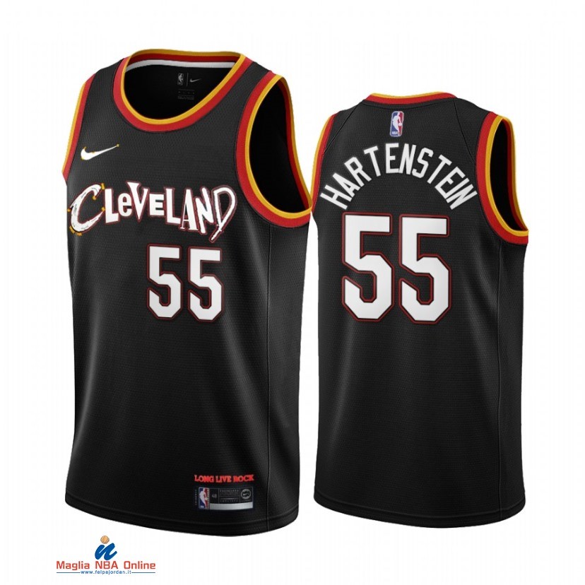 Maglia NBA Nike Cleveland Cavaliers NO.55 Isaiah Hartenstein Nike Nero Città 2021