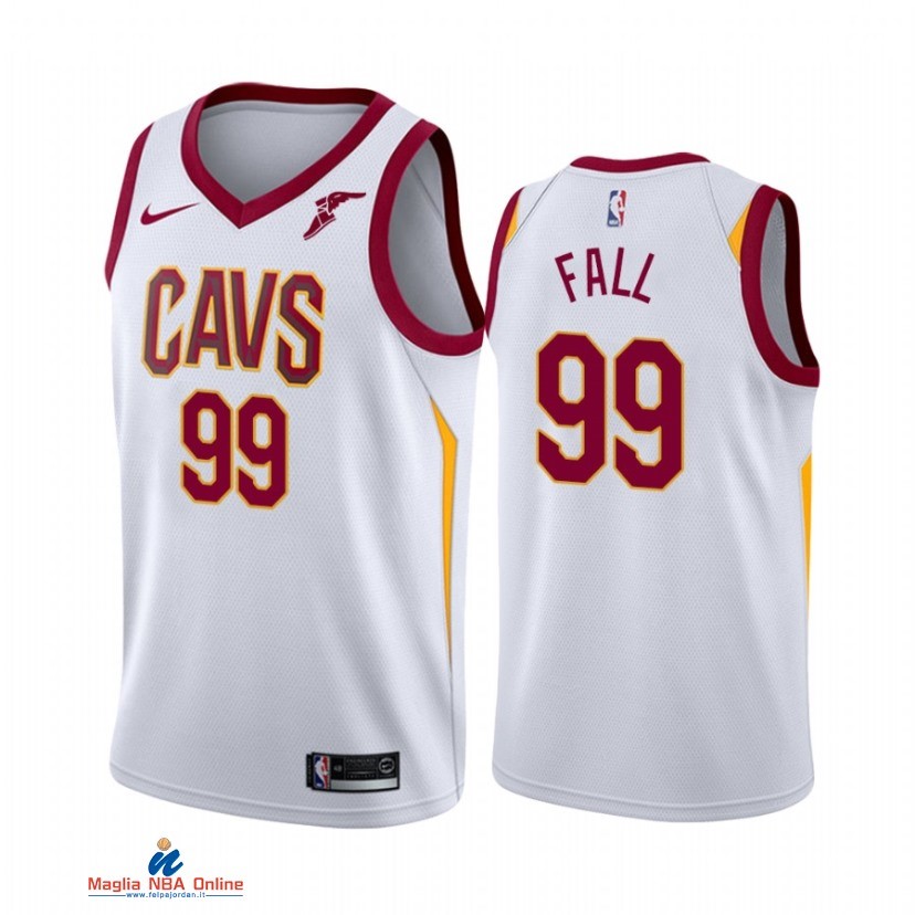 Maglia NBA Nike Cleveland Cavaliers NO.99 Tacko Fall Nike Bianco Association 2021