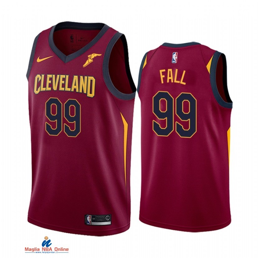 Maglia NBA Nike Cleveland Cavaliers NO.99 Tacko Fall Nike Rosso Icon 2021