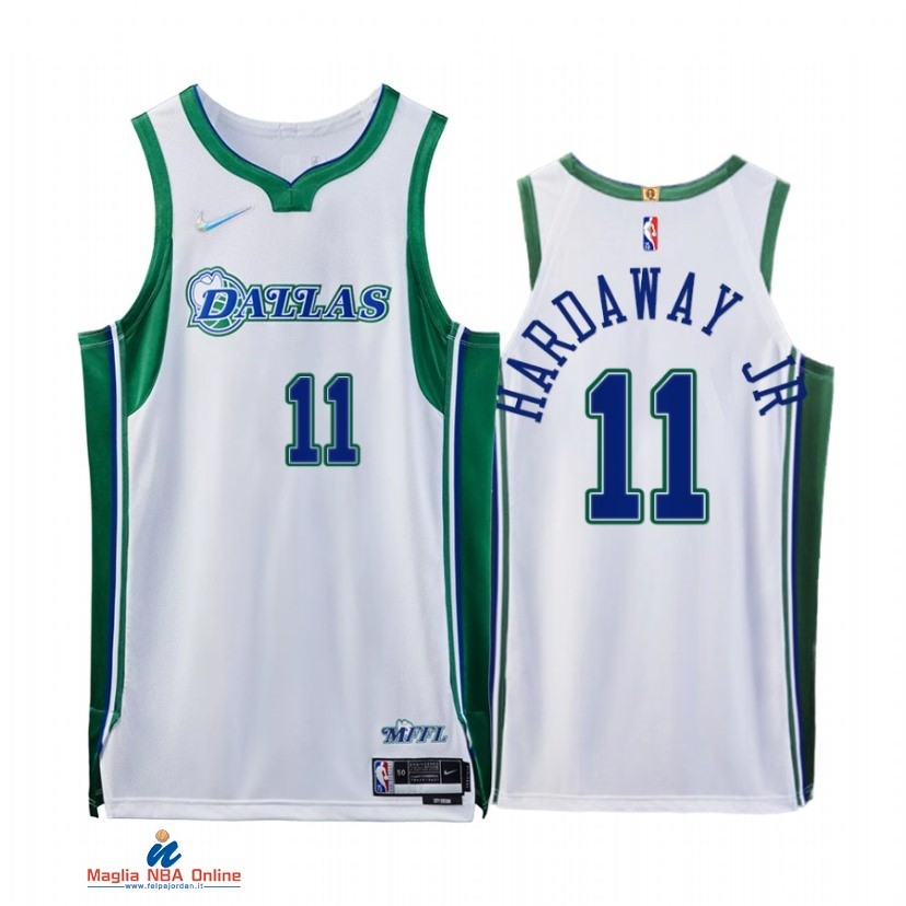 Maglia NBA Nike Dallas Mavericks NO.11 Tim Hardaway Jr. 75th Bianco Città 2021-22