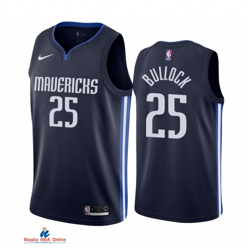 Maglia NBA Nike Dallas Mavericks NO.25 Reggie Bullock Nike Marino Statement 2021