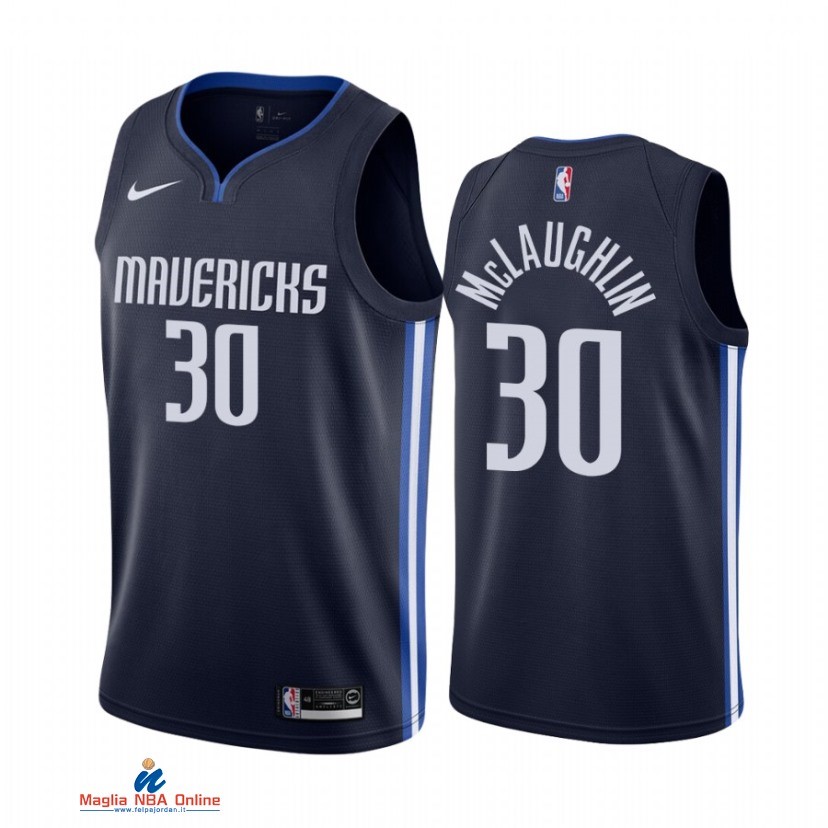 Maglia NBA Nike Dallas Mavericks NO.30 JaQuori McLaughlin Nike Marino Statement 2021