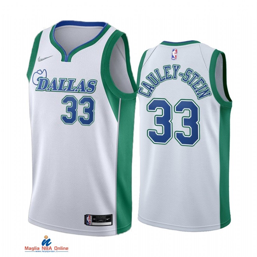 Maglia NBA Nike Dallas Mavericks NO.33 Willie Cauley Stein Nike Bianco Città 2021-22