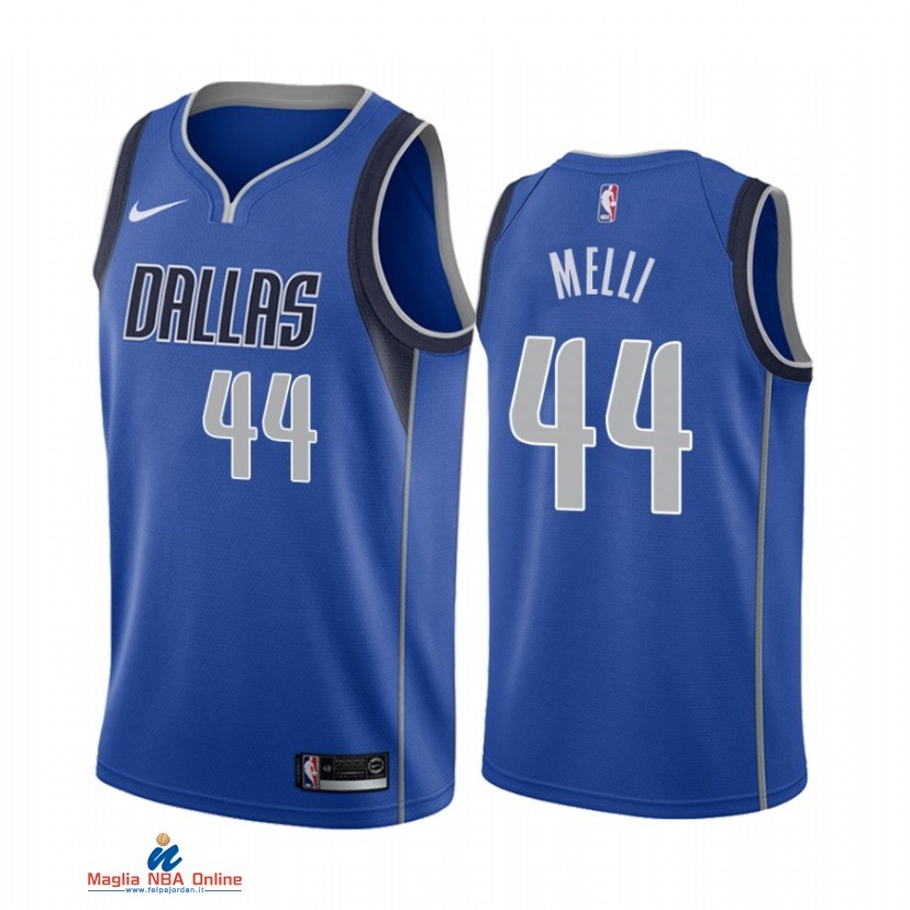 Maglia NBA Nike Dallas Mavericks NO.44 Nicolo Melli Nike Blu Icon 2021-22