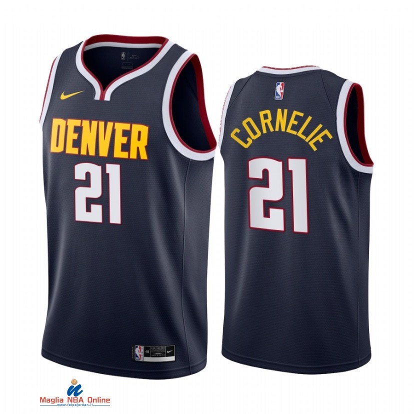 Maglia NBA Nike Denver Nuggets NO.21 Petr Cornelie Nike Marino Icon 2021