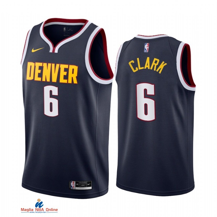 Maglia NBA Nike Denver Nuggets NO.6 Gary Clark Nike Marino Icon 2021