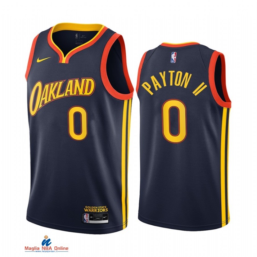 Maglia NBA Nike Golden State Warriors NO.0 Gary Payton II Nike Marino Città 2021