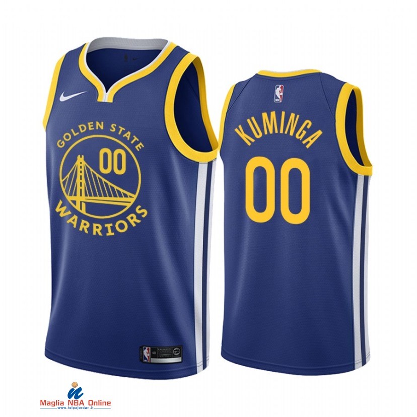 Maglia NBA Nike Golden State Warriors NO.00 Jonathan Kuminga Nike Blu Icon 2021-22