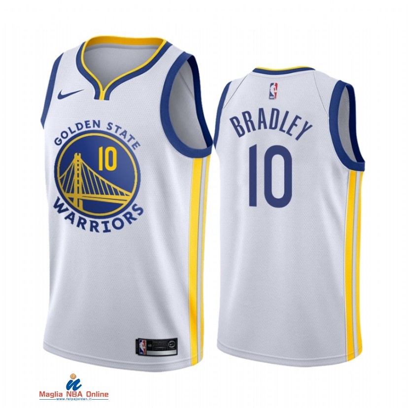 Maglia NBA Nike Golden State Warriors NO.10 Avery Bradley Nike Bianco Association 2021