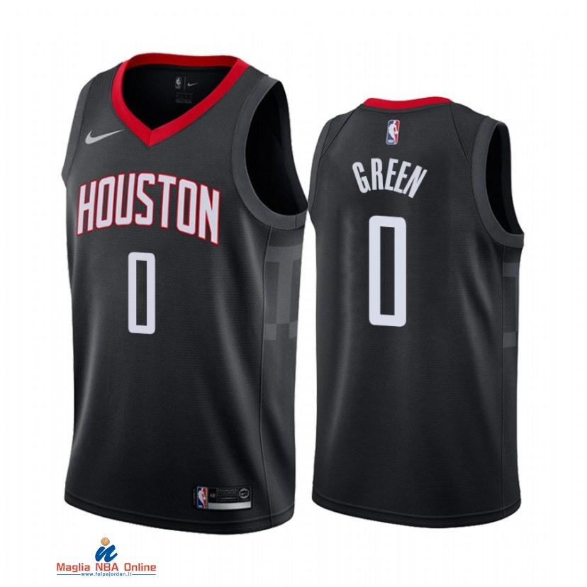 Maglia NBA Nike Houston Rockets NO.0 Jalen Green Nike Nero Statement 2021