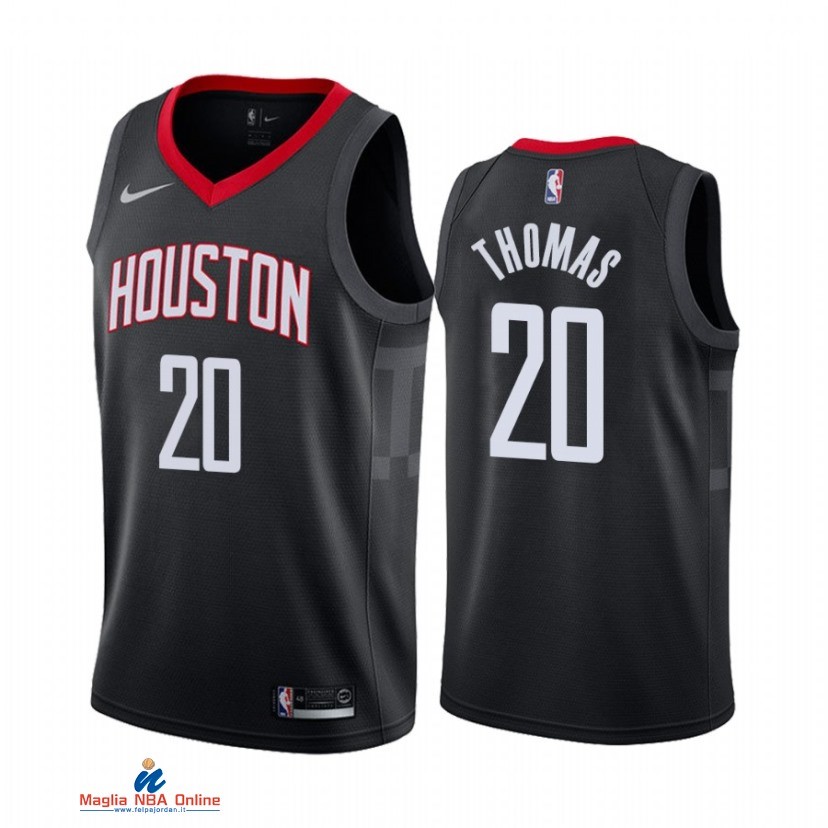 Maglia NBA Nike Houston Rockets NO.20 Khyri Thomas Nike Nero Statement 2021