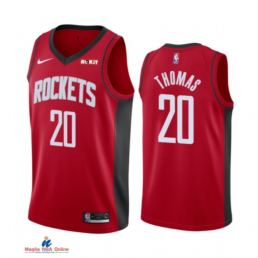 Maglia NBA Nike Houston Rockets NO.20 Khyri Thomas Rosso Icon 2021-22