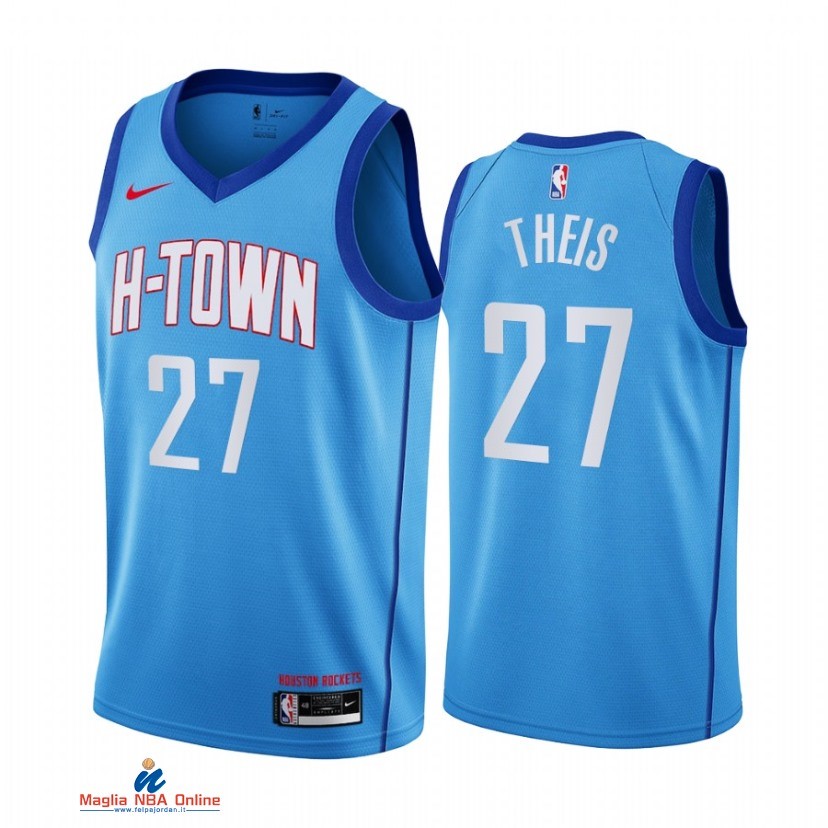 Maglia NBA Nike Houston Rockets NO.27 Daniel Theis Nike Blu Città 2021