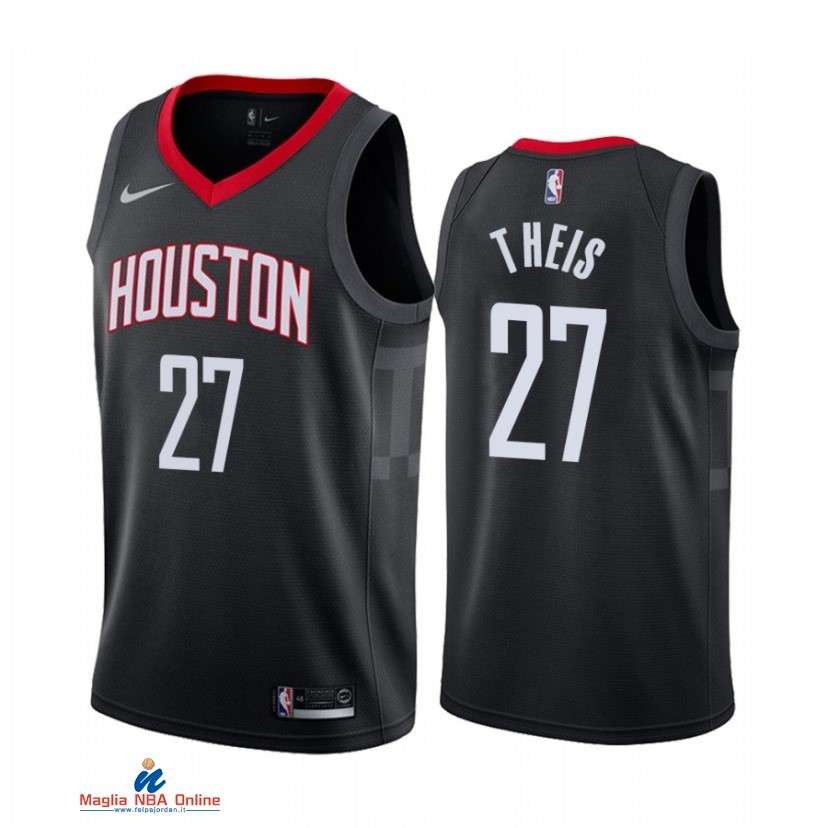 Maglia NBA Nike Houston Rockets NO.27 Daniel Theis Nike Nero Statement 2021