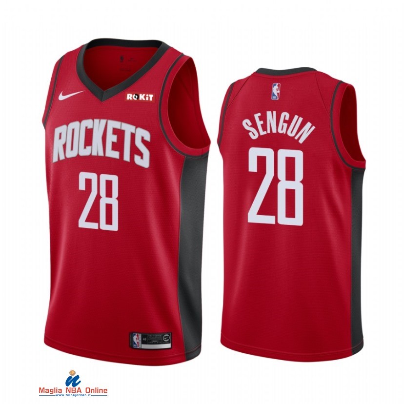Maglia NBA Nike Houston Rockets NO.28 Alperen Sengun Rosso Icon 2021-22