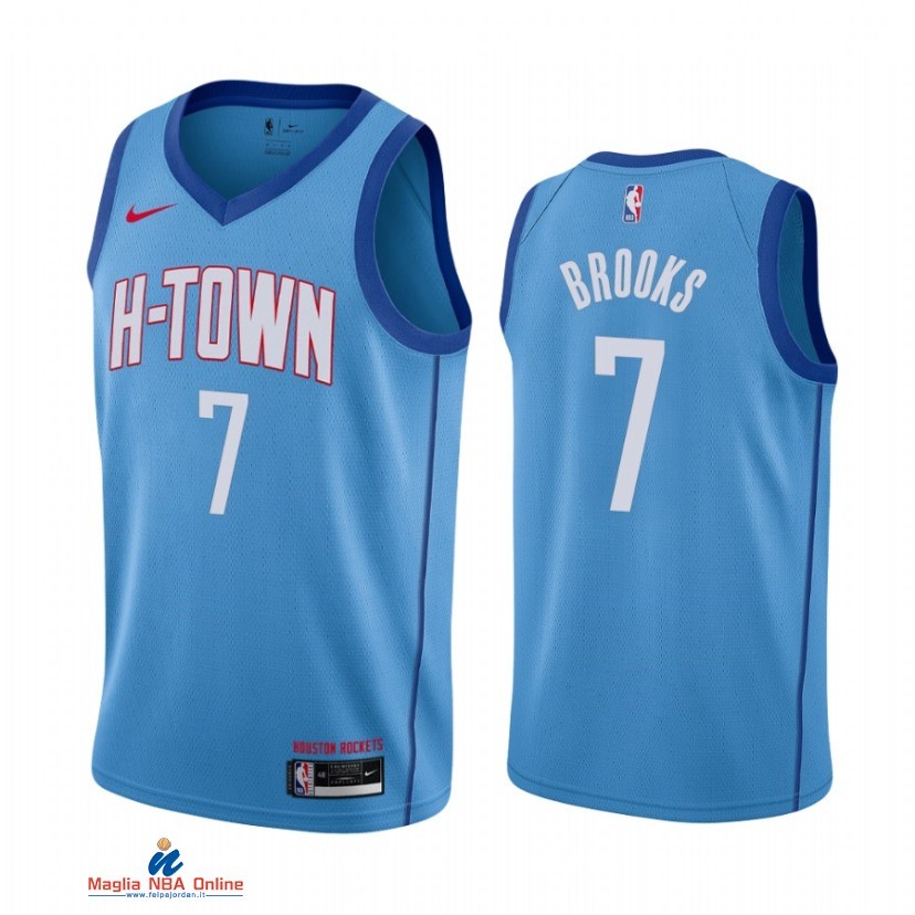 Maglia NBA Nike Houston Rockets NO.7 Armoni Brooks Nike Blu Città 2021