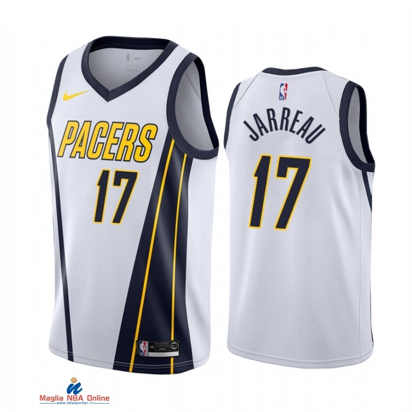 Maglia NBA Nike Indiana Pacers NO.17 DeJon Jarreau Nike Bianco Association 2021-22