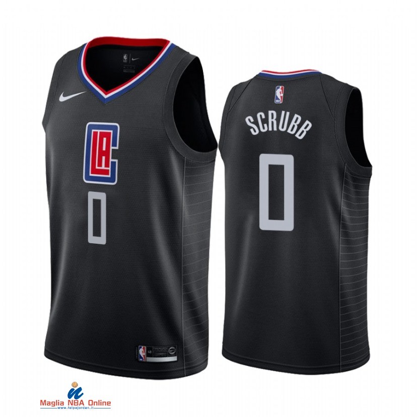 Maglia NBA Nike Los Angeles Clippers NO.0 Jay Scrubb Nero Statement 2021