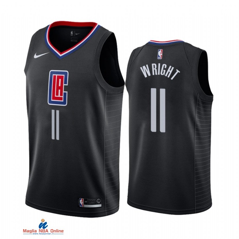 Maglia NBA Nike Los Angeles Clippers NO.11 Moses Wright Nero Statement 2021