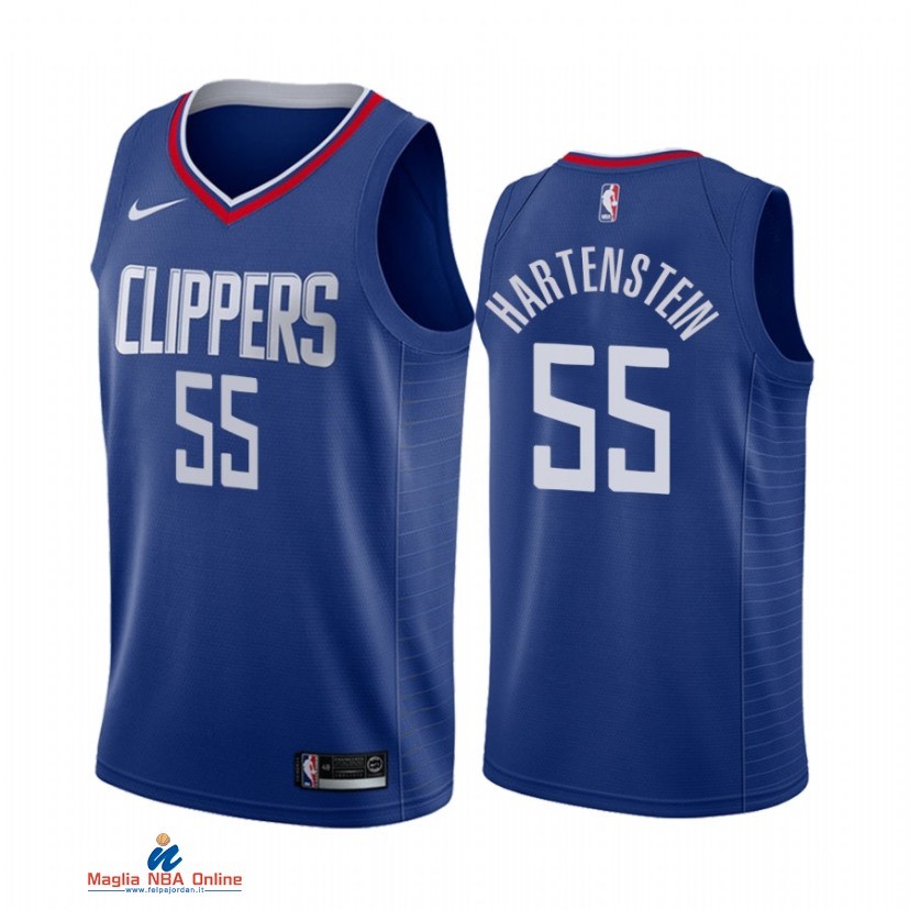 Maglia NBA Nike Los Angeles Clippers NO.55 Isaiah Hartenstein Nike Blu Icon 2021-22