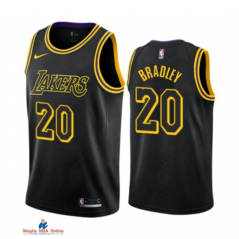Maglia NBA Nike Los Angeles Lakers NO.20 Avery Bradley Nero Mamba 2021