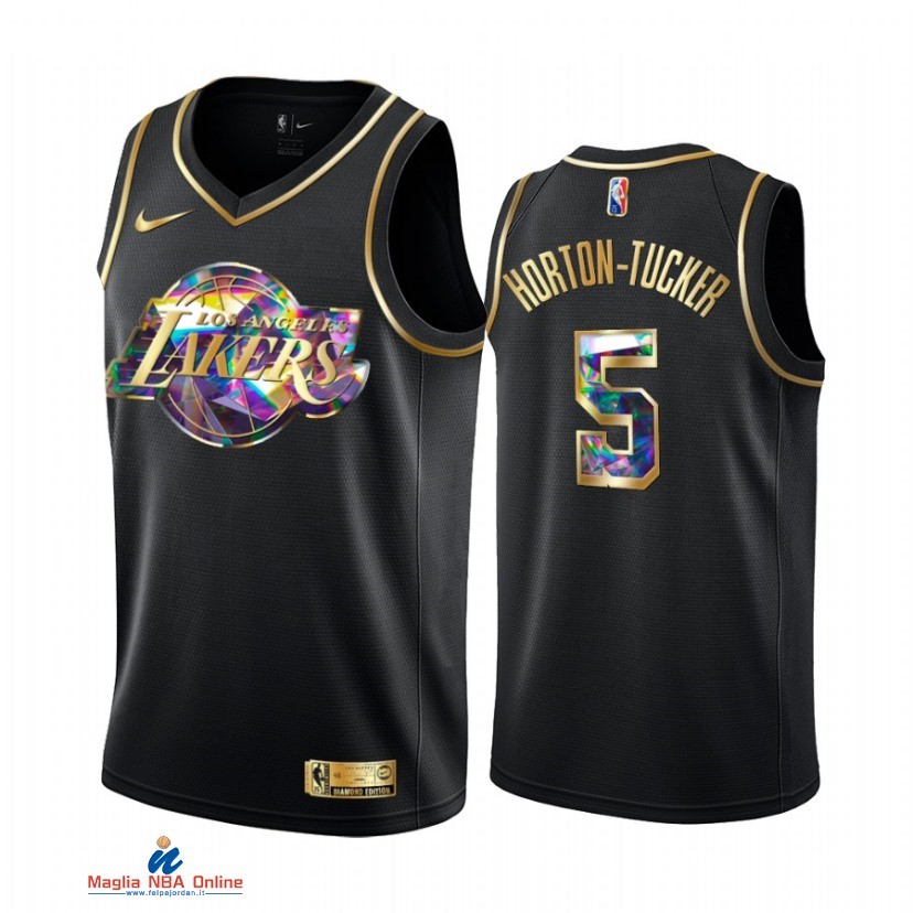 Maglia NBA Nike Los Angeles Lakers NO.5 Talen Horton Tucker Nero Diamante 2021-22