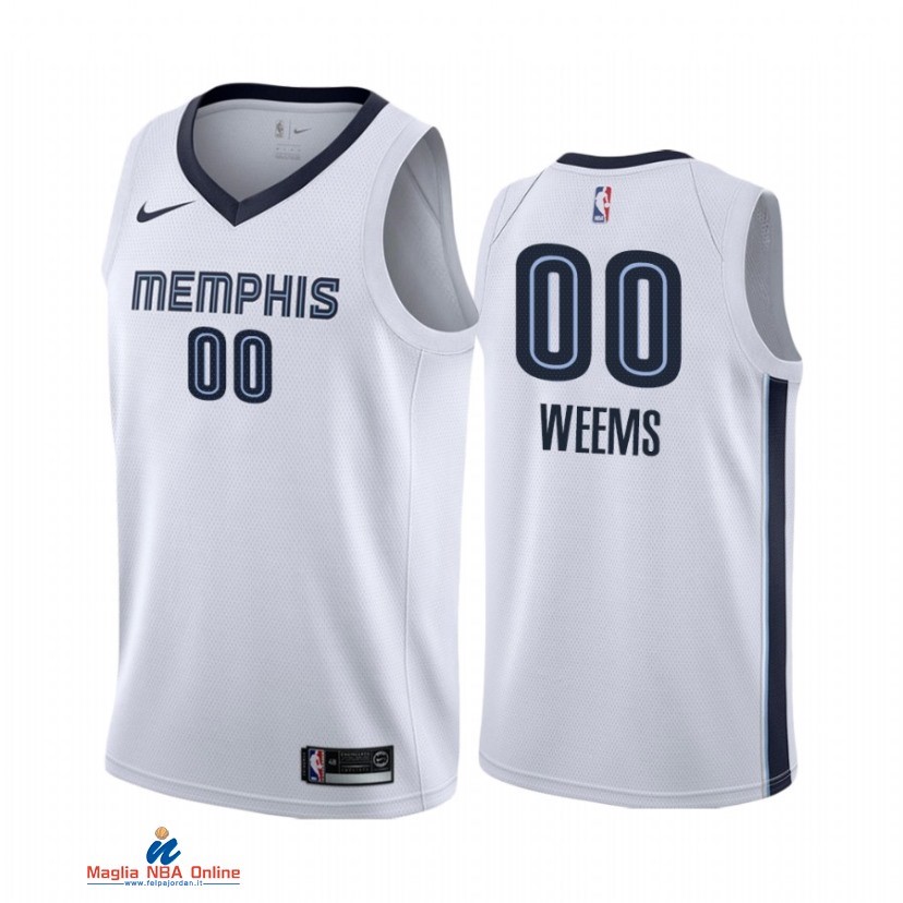 Maglia NBA Nike Memphis Grizzlies NO.00 Romeo Weems Nike Bianco Association 2021