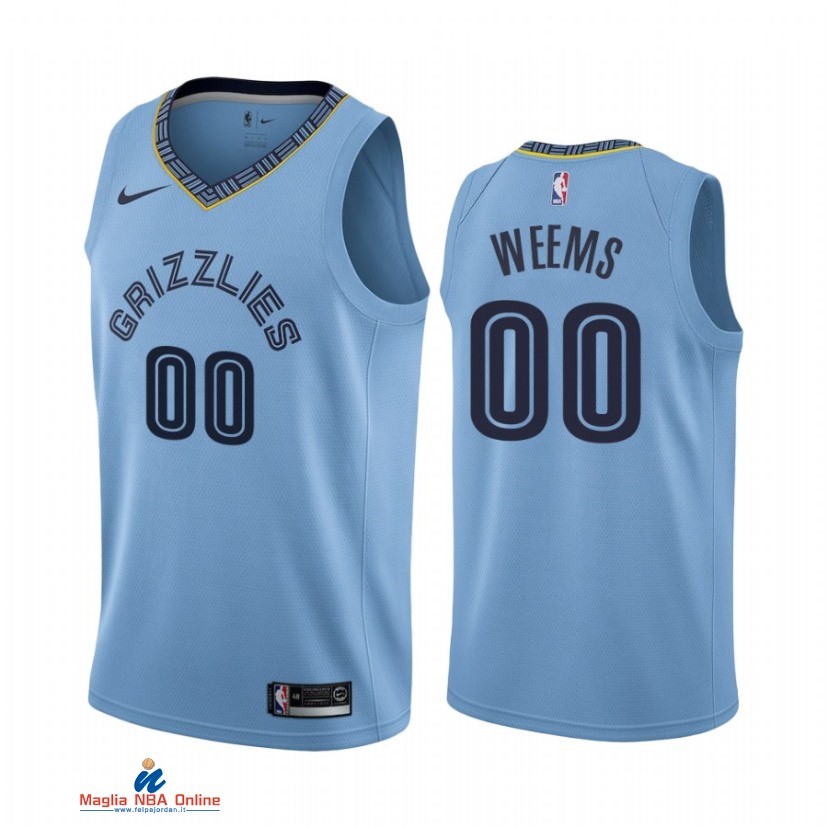 Maglia NBA Nike Memphis Grizzlies NO.00 Romeo Weems Nike Blu Statement 2021