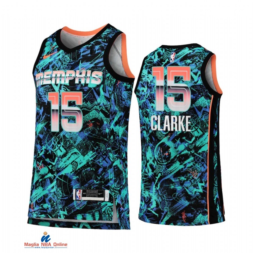 Maglia NBA Nike Memphis Grizzlies NO.15 Brandon Clarke Select Series Verde Camouflage 2021