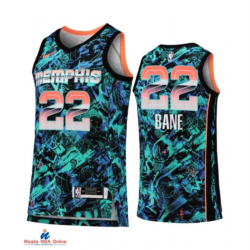 Maglia NBA Nike Memphis Grizzlies NO.22 Desmond Bane Select Series Verde Camouflage 2021