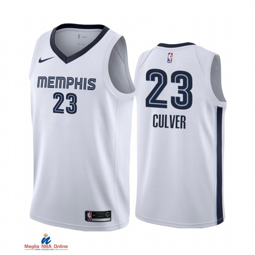 Maglia NBA Nike Memphis Grizzlies NO.23 Jarrett Culver Nike Bianco Association 2021
