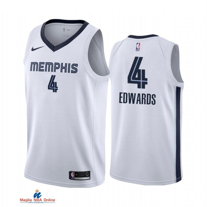 Maglia NBA Nike Memphis Grizzlies NO.4 Carsen Edwards Nike Bianco Association 2021