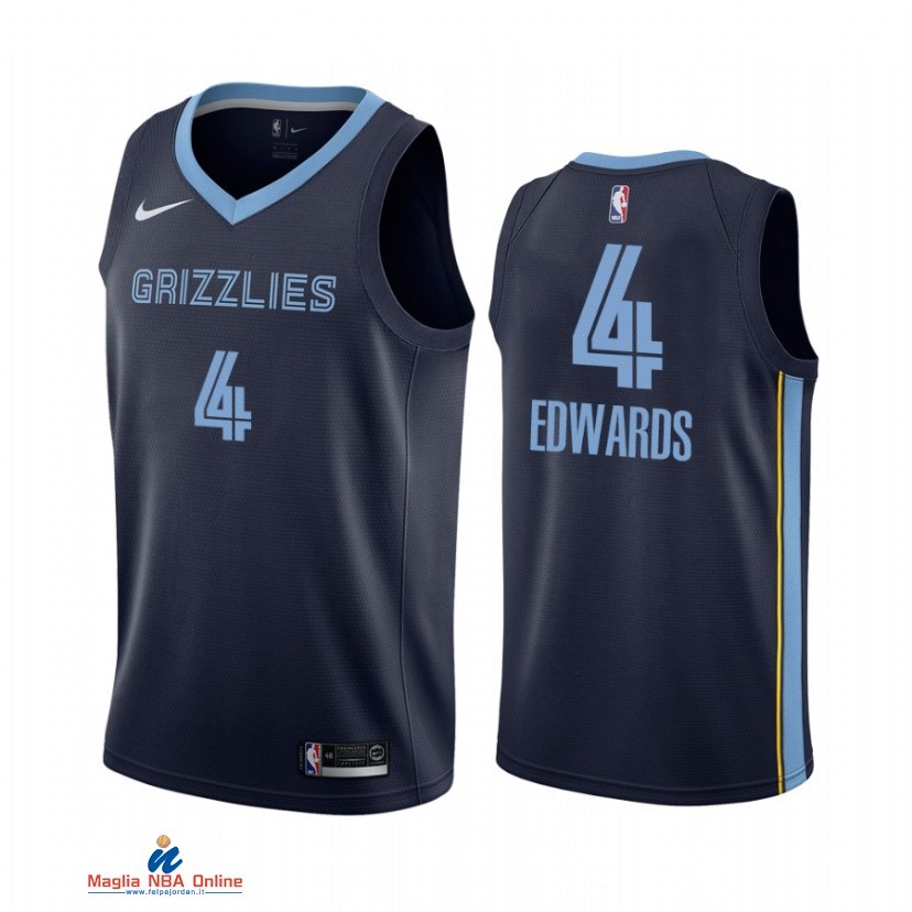 Maglia NBA Nike Memphis Grizzlies NO.4 Carsen Edwards Nike Marino Icon 2021