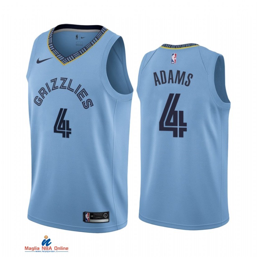Maglia NBA Nike Memphis Grizzlies NO.4 Steven Adams Nike Blu Statement 2021