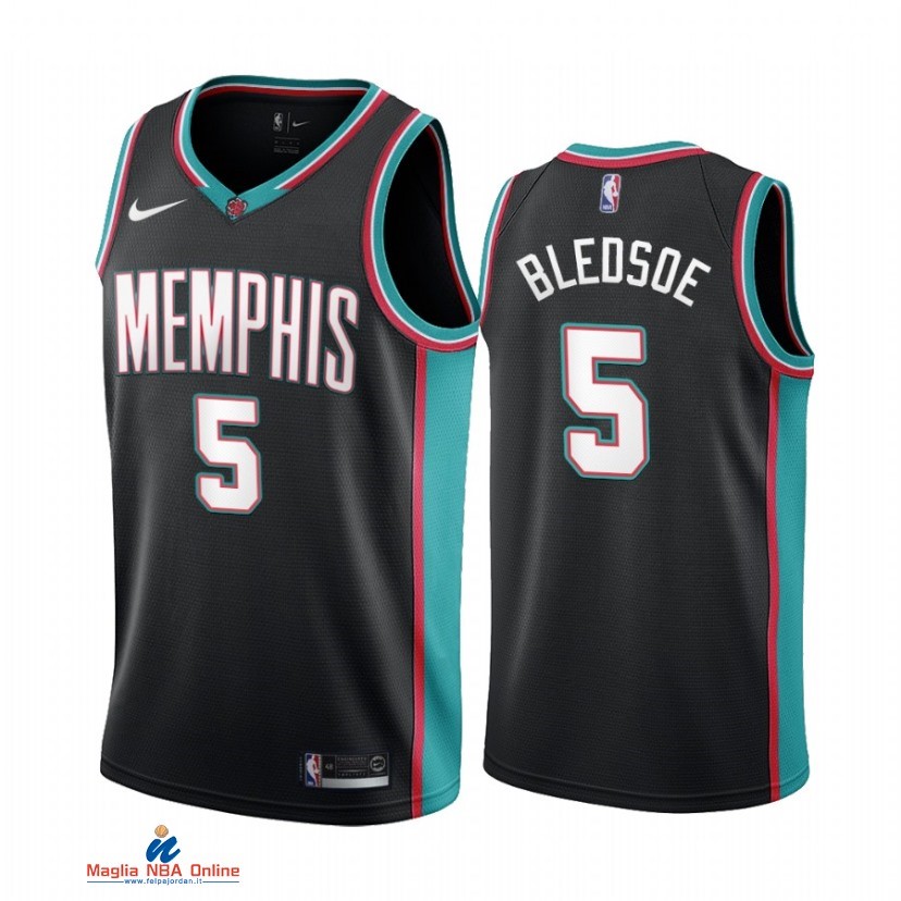 Maglia NBA Nike Memphis Grizzlies NO.5 Eric Bledsoe 20th Season Classics Nero