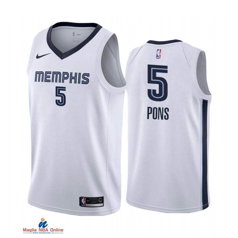 Maglia NBA Nike Memphis Grizzlies NO.5 Yves Pons Nike Bianco Association 2021