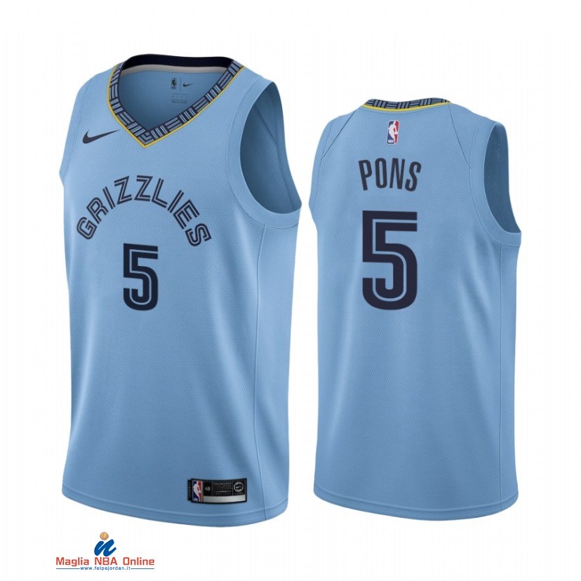 Maglia NBA Nike Memphis Grizzlies NO.5 Yves Pons Nike Blu Statement 2021