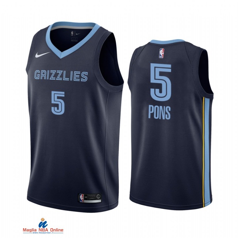 Maglia NBA Nike Memphis Grizzlies NO.5 Yves Pons Nike Marino Icon 2021