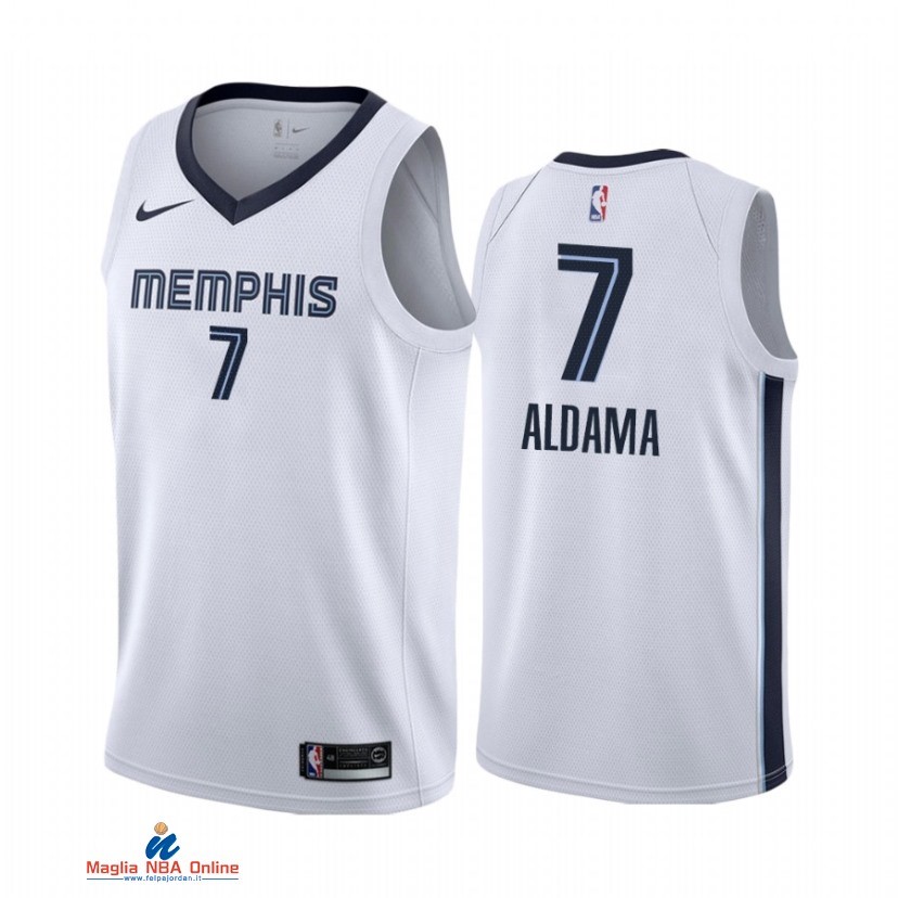 Maglia NBA Nike Memphis Grizzlies NO.7 Santi Aldama Nike Bianco Association 2021