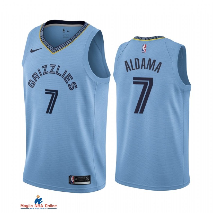 Maglia NBA Nike Memphis Grizzlies NO.7 Santi Aldama Nike Blu Statement 2021