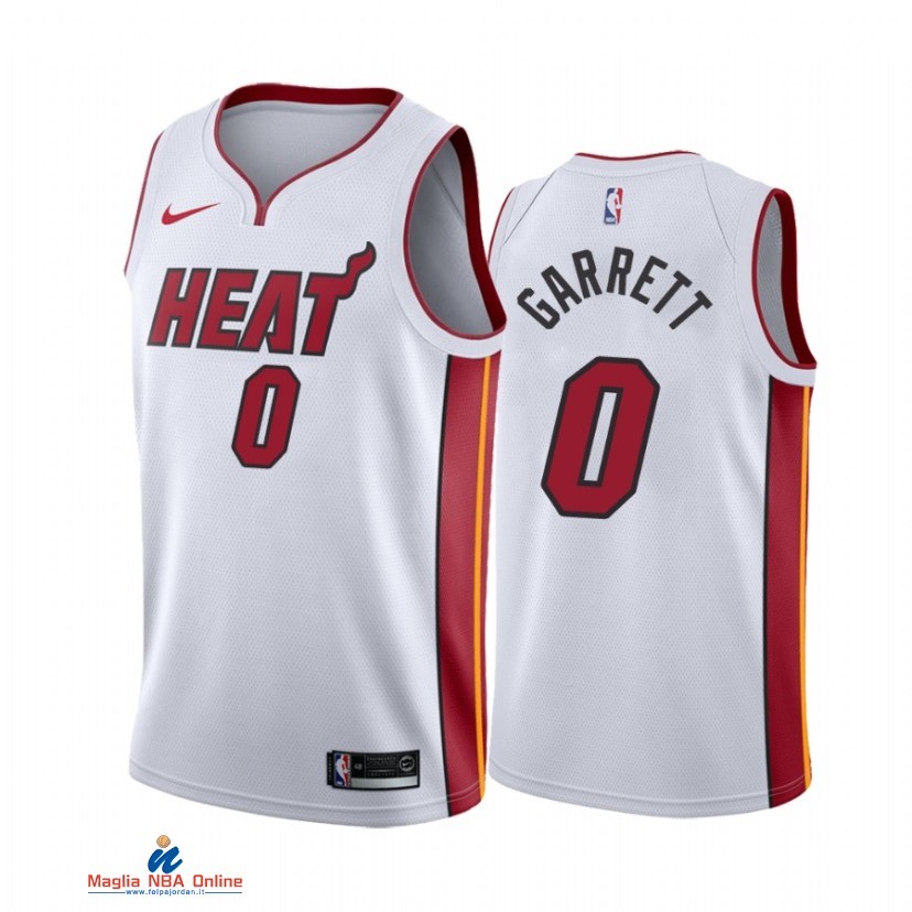 Maglia NBA Nike Miami Heat NO.0 Marcus Garrett Bianco Association 2021