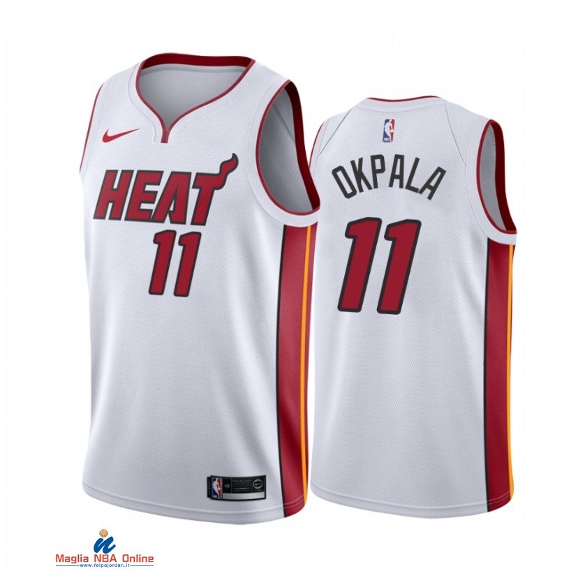 Maglia NBA Nike Miami Heat NO.11 KZ Okpala Bianco Association 2021