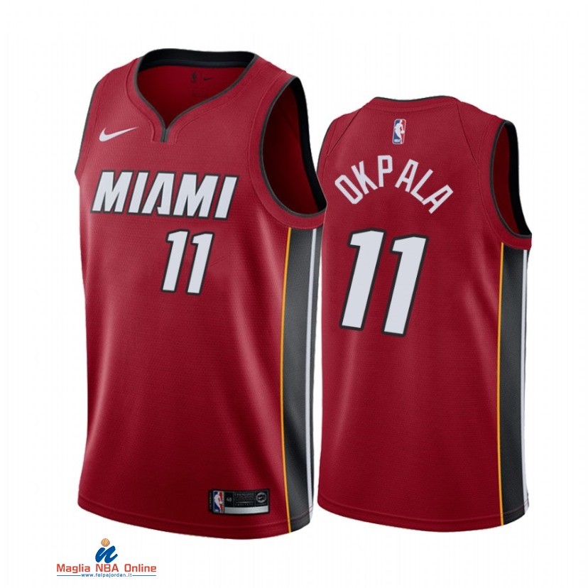 Maglia NBA Nike Miami Heat NO.11 KZ Okpala Nike Rosso Statement Edition 2021